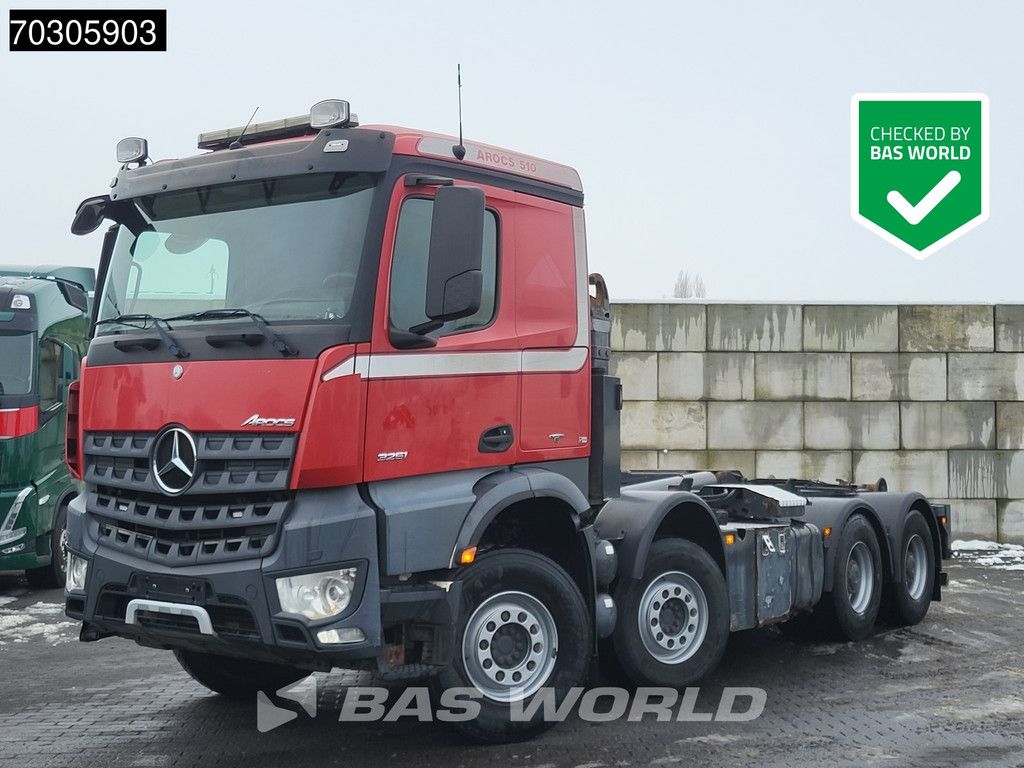 Mercedes Arocs Arocs 3251 8X4 Palfinger hooklift Big-Axle Automatic Euro 6
