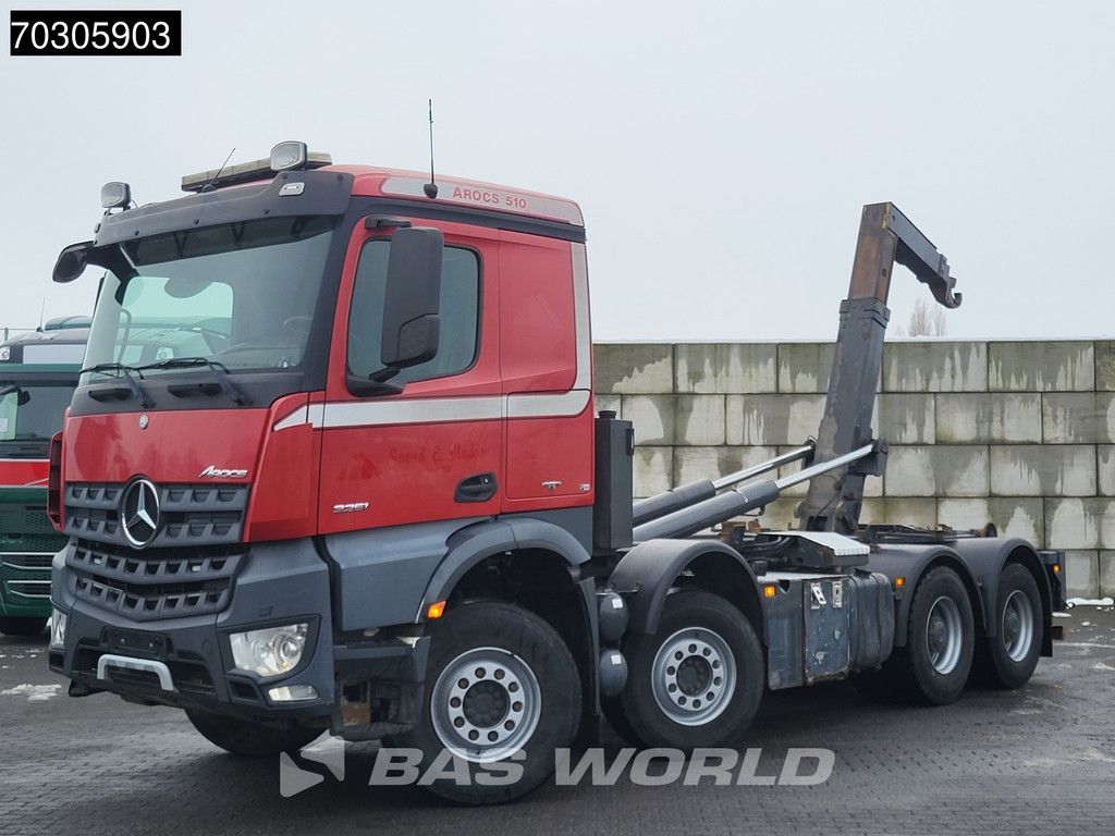 Mercedes Arocs Arocs 3251 8X4 Palfinger hooklift Big-Axle Automatic Euro 6