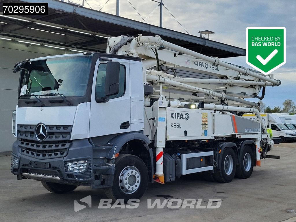 Mercedes Arocs 2640 6X4 36mtr CIFA K36L-HP168EC 4 arm Automatic Big-Axle Steelsuspension Euro 6