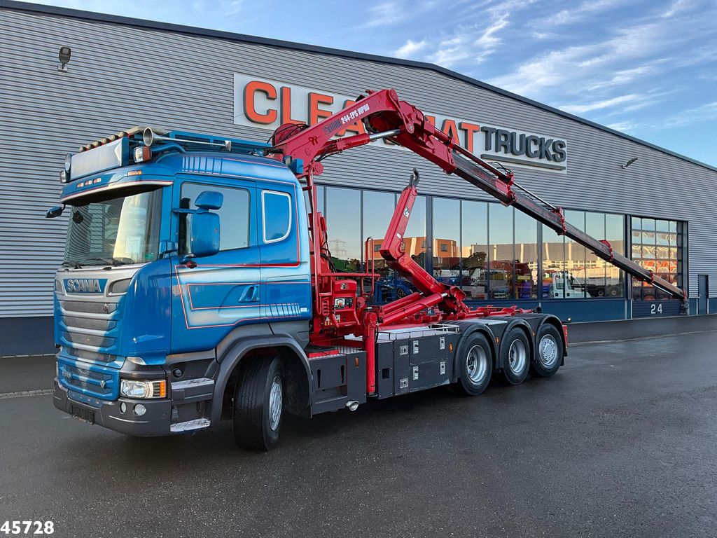 Scania R 580 8x4 Euro 6 Retarder Hiab 24 Tonmeter laadkraan