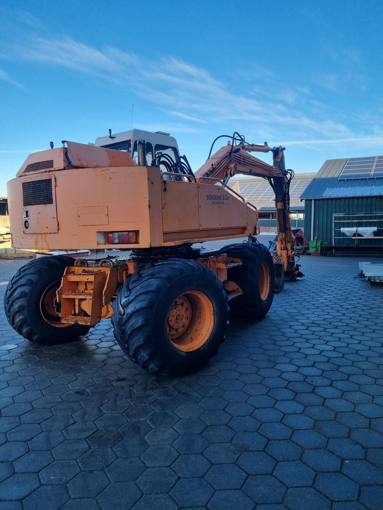 Caesar 2507 mobiele graafmachine/bandenkraan 1998