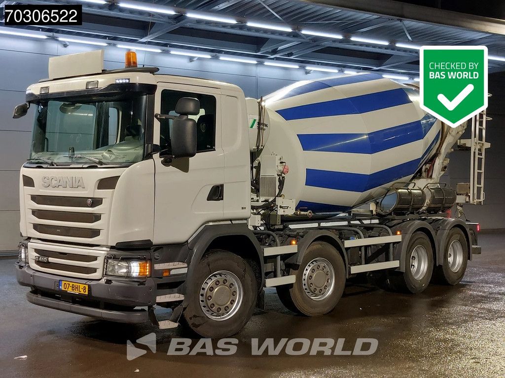 Scania G G410 8X4 NL-Truck 10m3 Schwing Stetter mixer Steel suspension Automatic Euro 6