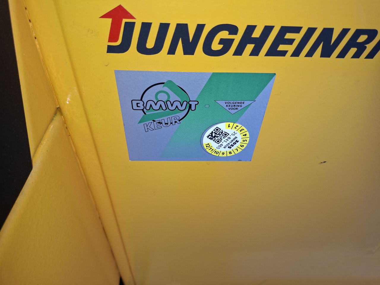 Elektrische stapelaar Jungheinriche ejc 12.5 hefhoogte 3.6 meter