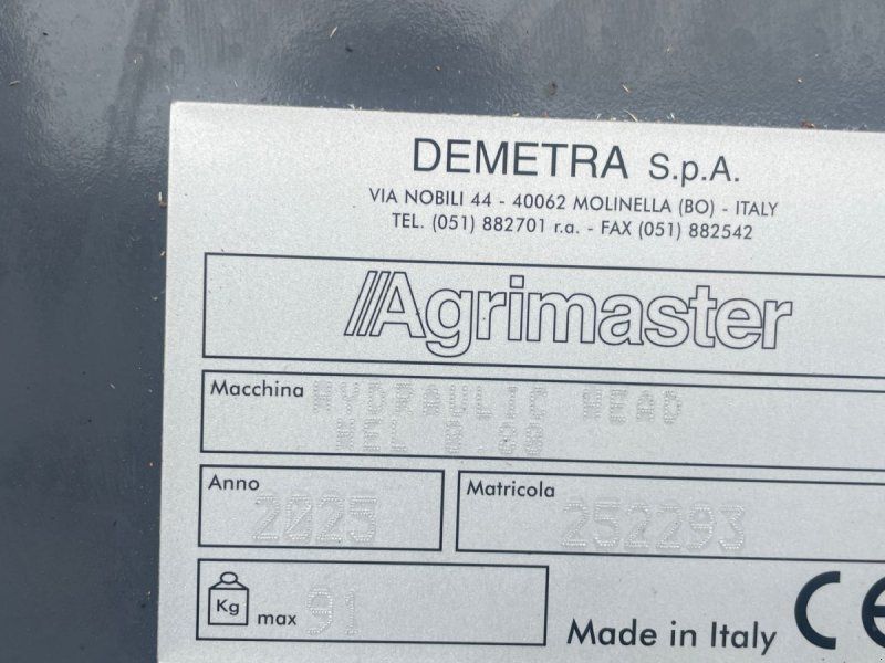 Agrimaster HEL 80 slagleklipper  Hydraulisk Inkl. beslag til minigraver