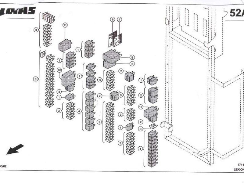 Claas LEXION 580 Zentralelektrik