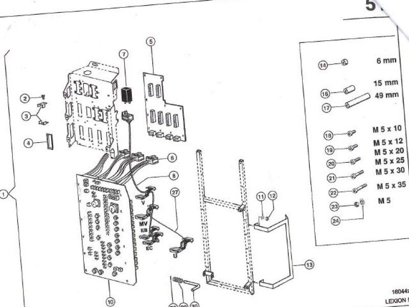 Claas LEXION 580 Zentralelektrik