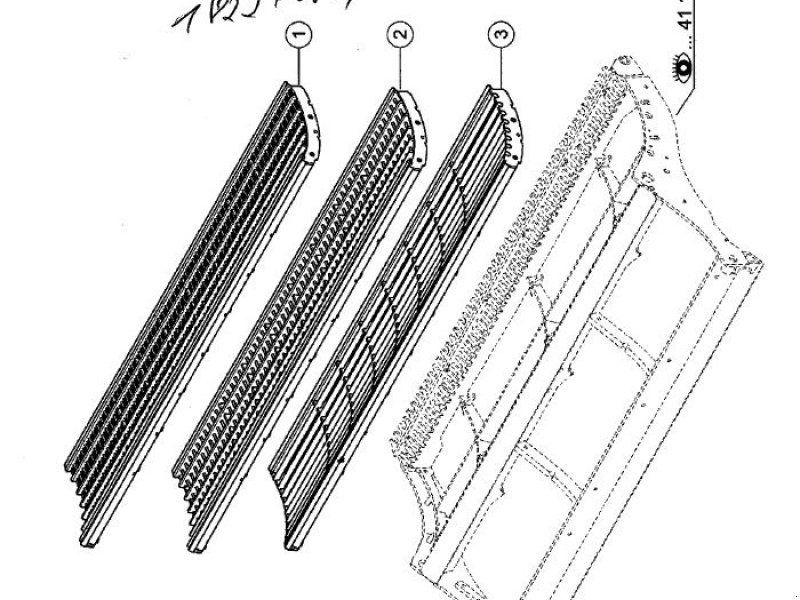 Claas Dreschkorb Getreide 3e Trommel Lion 6600-8900
