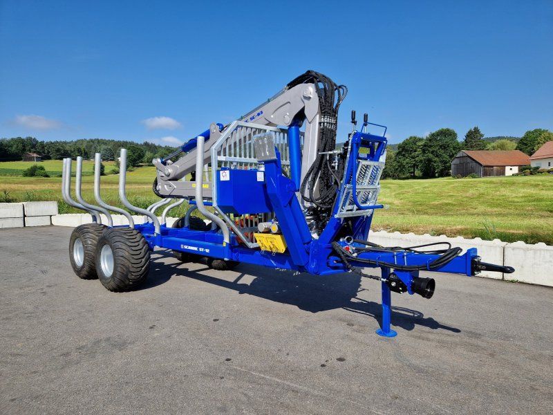 Scandic ST-12D 16t Druckluft 9m Kran 750kg Hubkraft Seilwinde Rückewagen