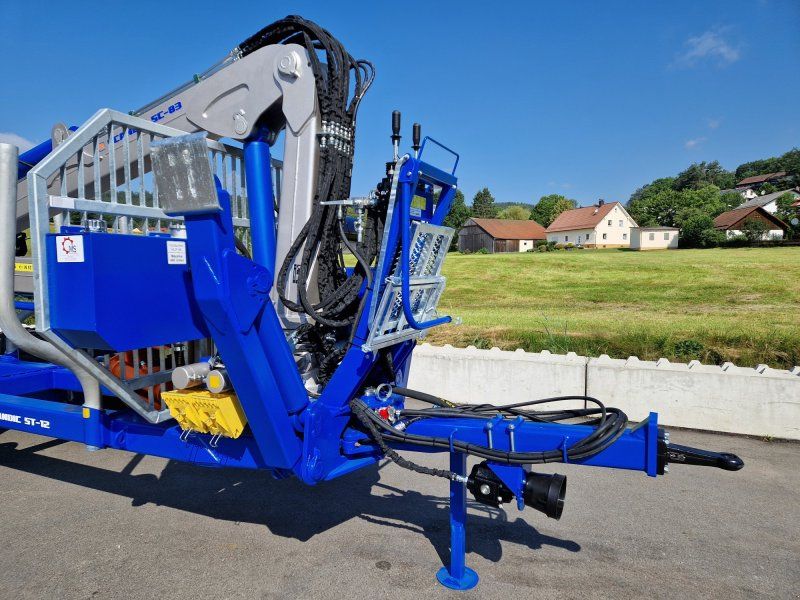 Scandic ST-12D 16t Druckluft 9m Kran 750kg Hubkraft Seilwinde Rückewagen