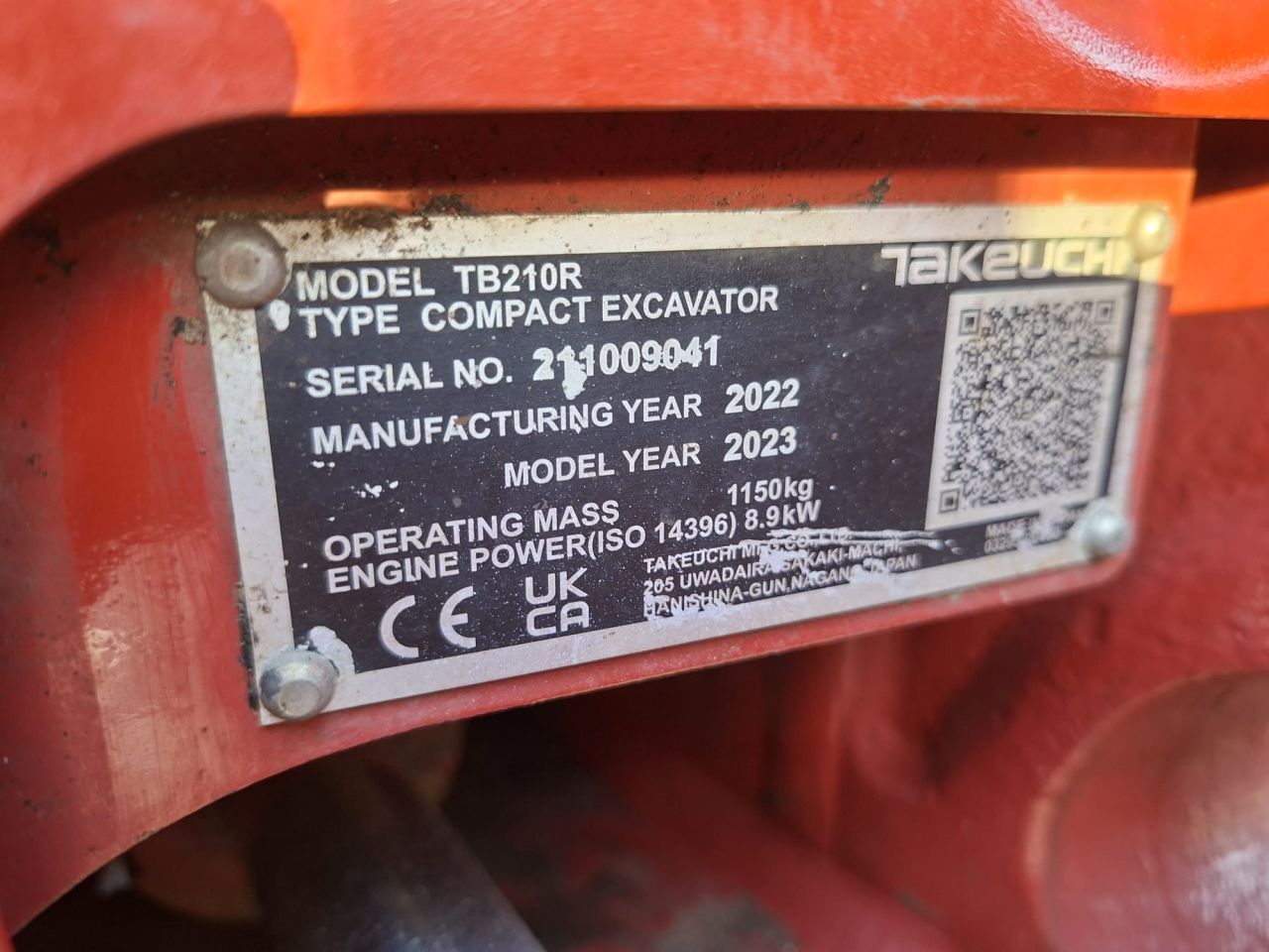 Takeuchi TB210R | bj2022 | 805uur | 3 bakken