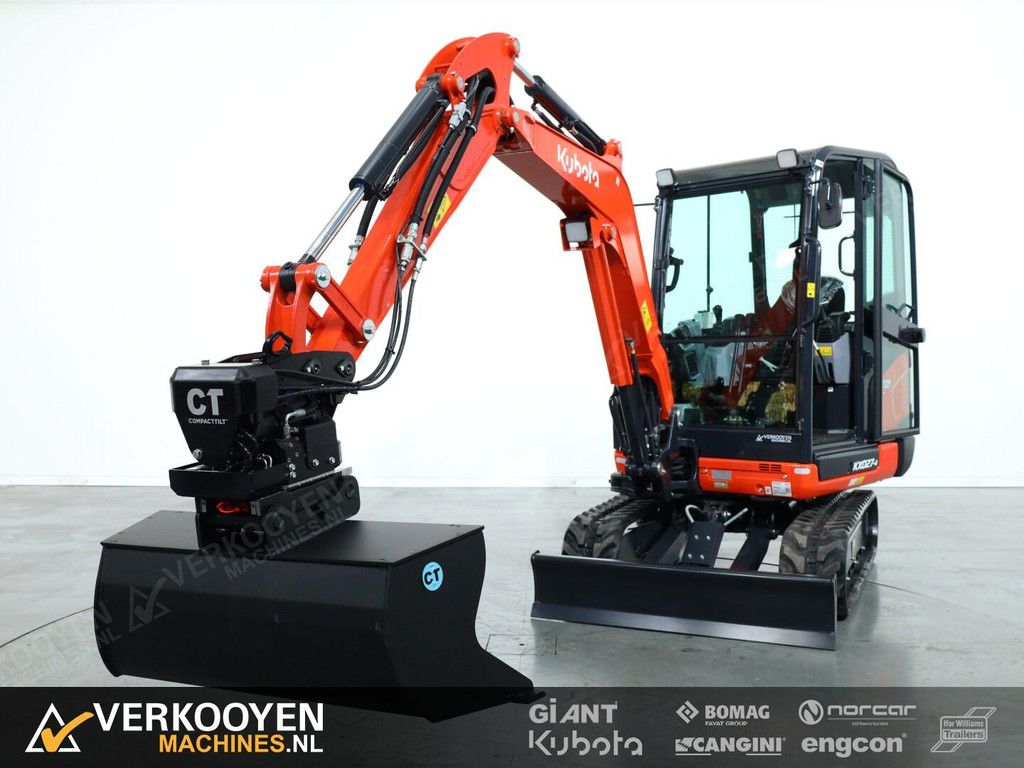 2026 Kubota KX027-4 HI + Compacttilt CTR3 Draaikantelstuk ADV1298
