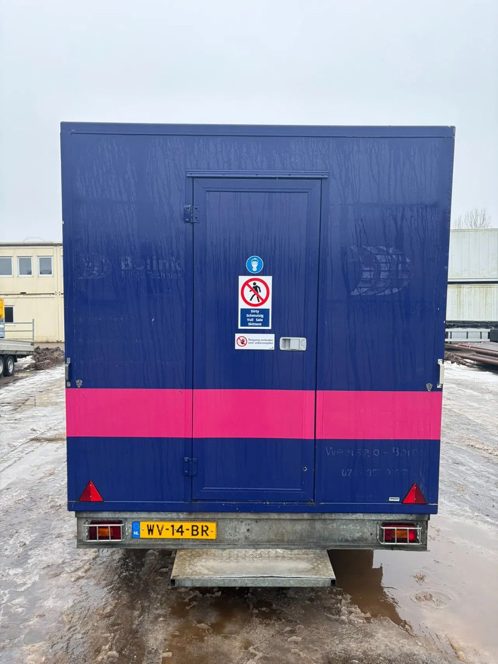 Verdonk decontaminatie aanhanger Verdonk