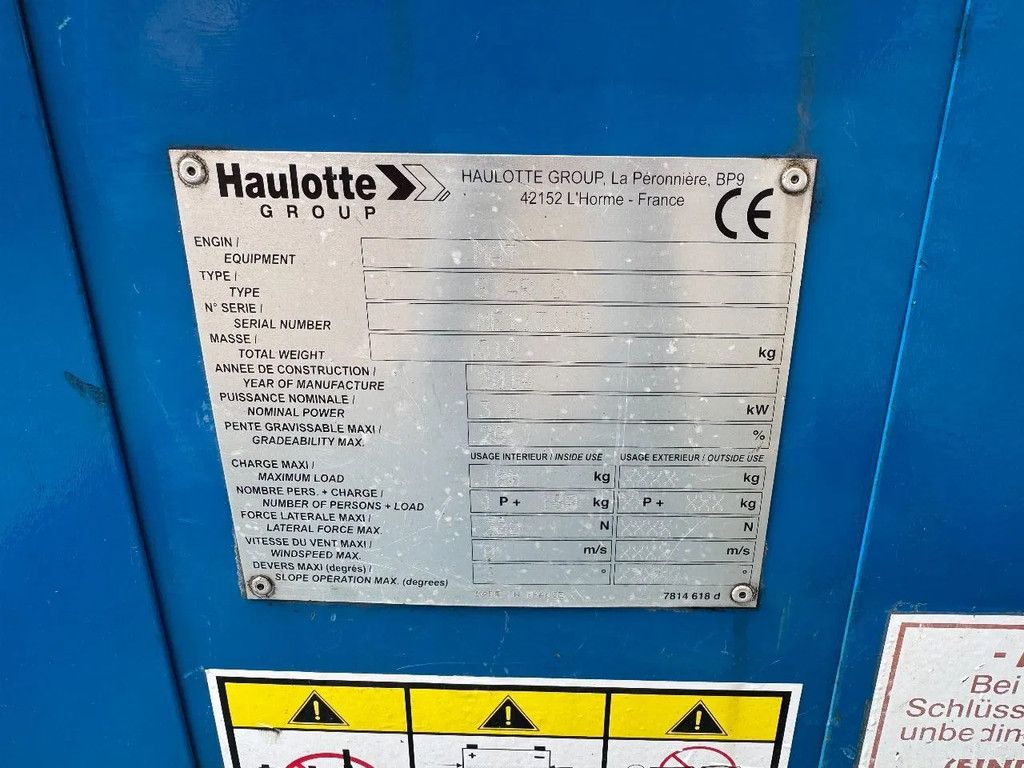 Haulotte Star 6 Picking Hoogwerker Masthoogwerker