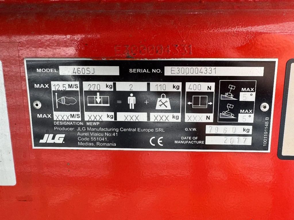 JLG 460SJ Hoogwerker Telescoophoogwerker