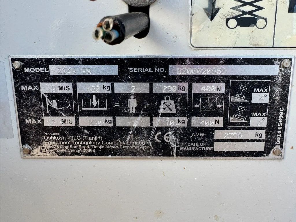 JLG 2646ES Hoogwerker Schaarhoogwerker