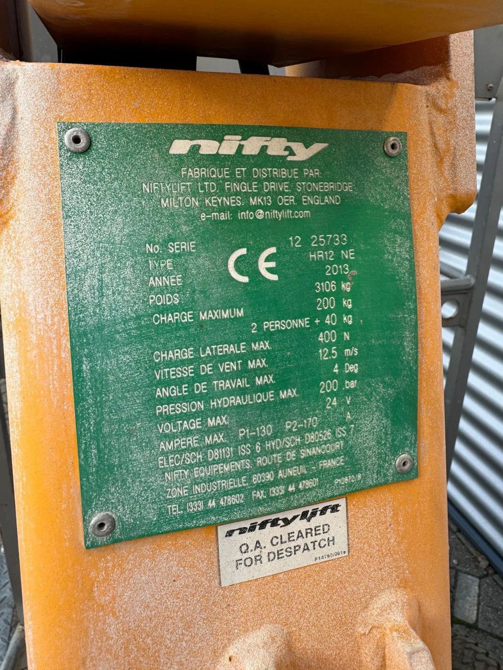 Niftylift HR12NE Hoogwerker Knikarmhoogwerker