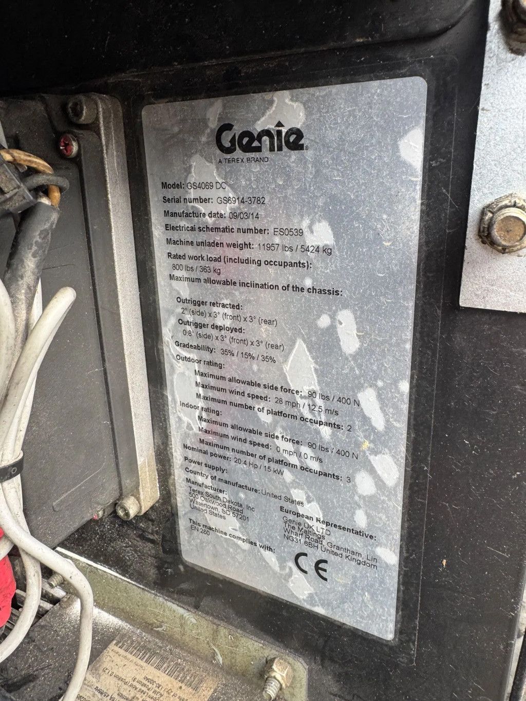 Genie GS4069DC Hoogwerker Schaarhoogwerker