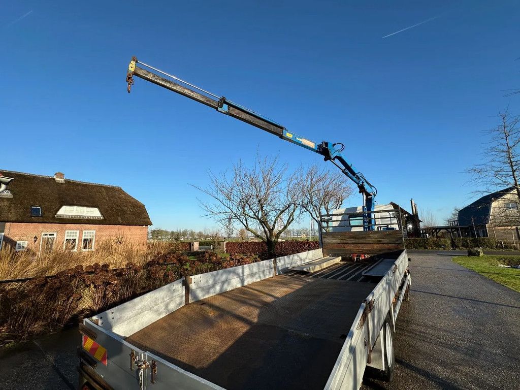 Renault Midlum 220 -12C / NL TRUCK / CRANE MKG HLK-80 / MACHINE TRANSPORT / MANUAL / EURO3 / RAMPS