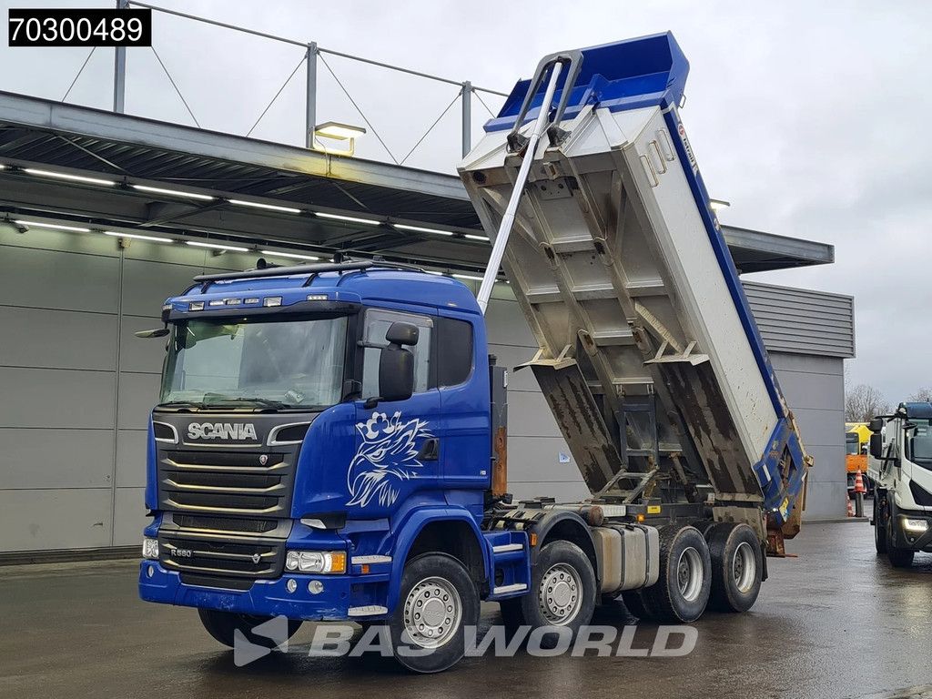 Scania R R580 8X4 14m3 tipper steelsuspension Big-axle Retarder Automatic Euro 6
