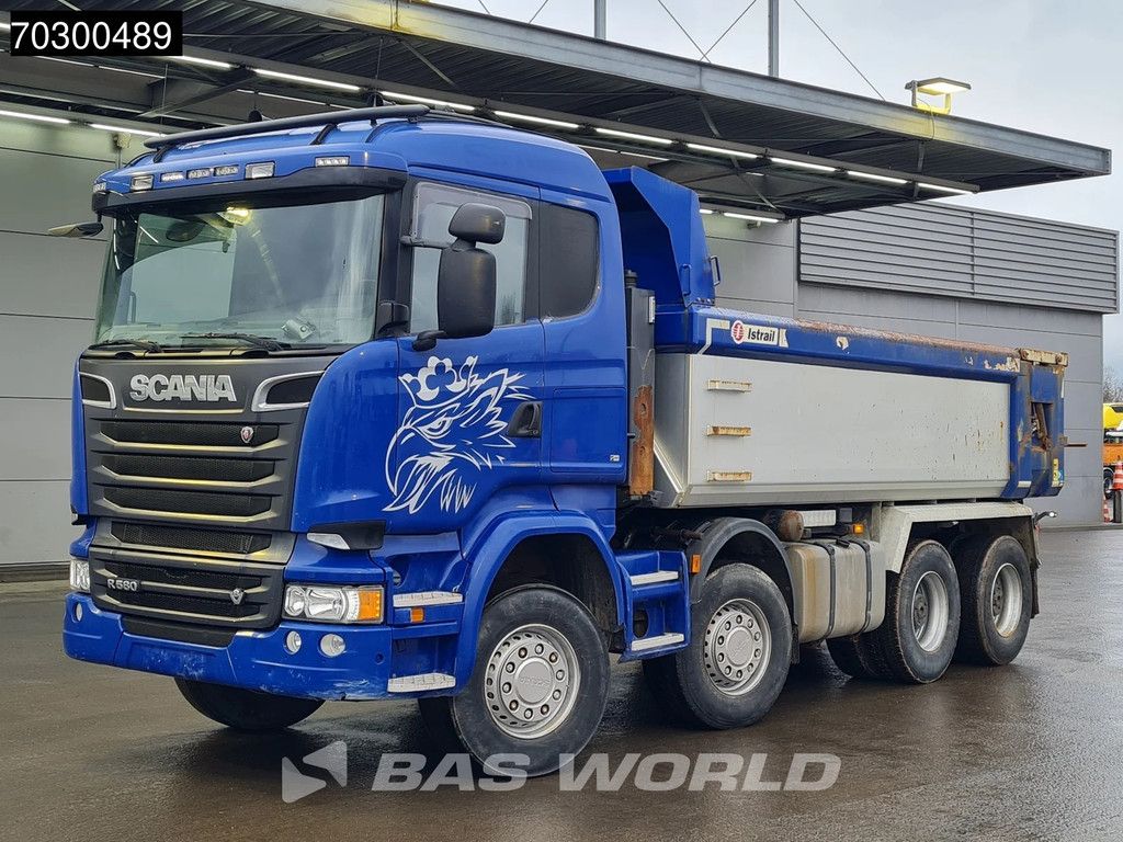 Scania R R580 8X4 14m3 tipper steelsuspension Big-axle Retarder Automatic Euro 6