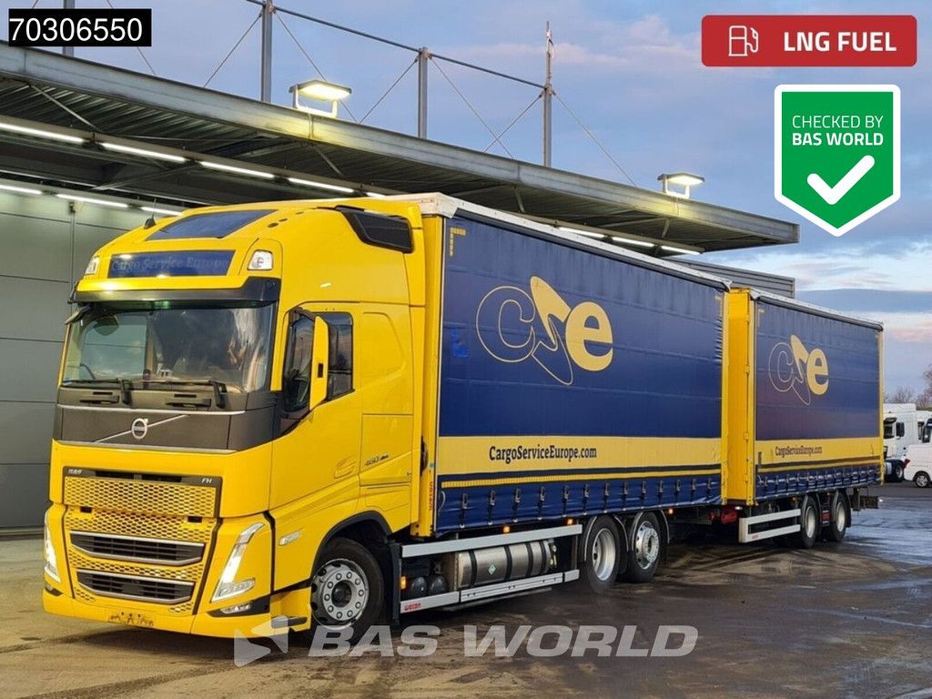 Volvo FH 460 6X2 LNG! Curtainside Combi Sliding roof Automatic VEB+ Euro 6