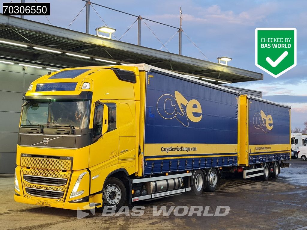 Volvo FH 460 6X2 LNG! Curtainside Combi Sliding roof Automatic VEB+ Euro 6