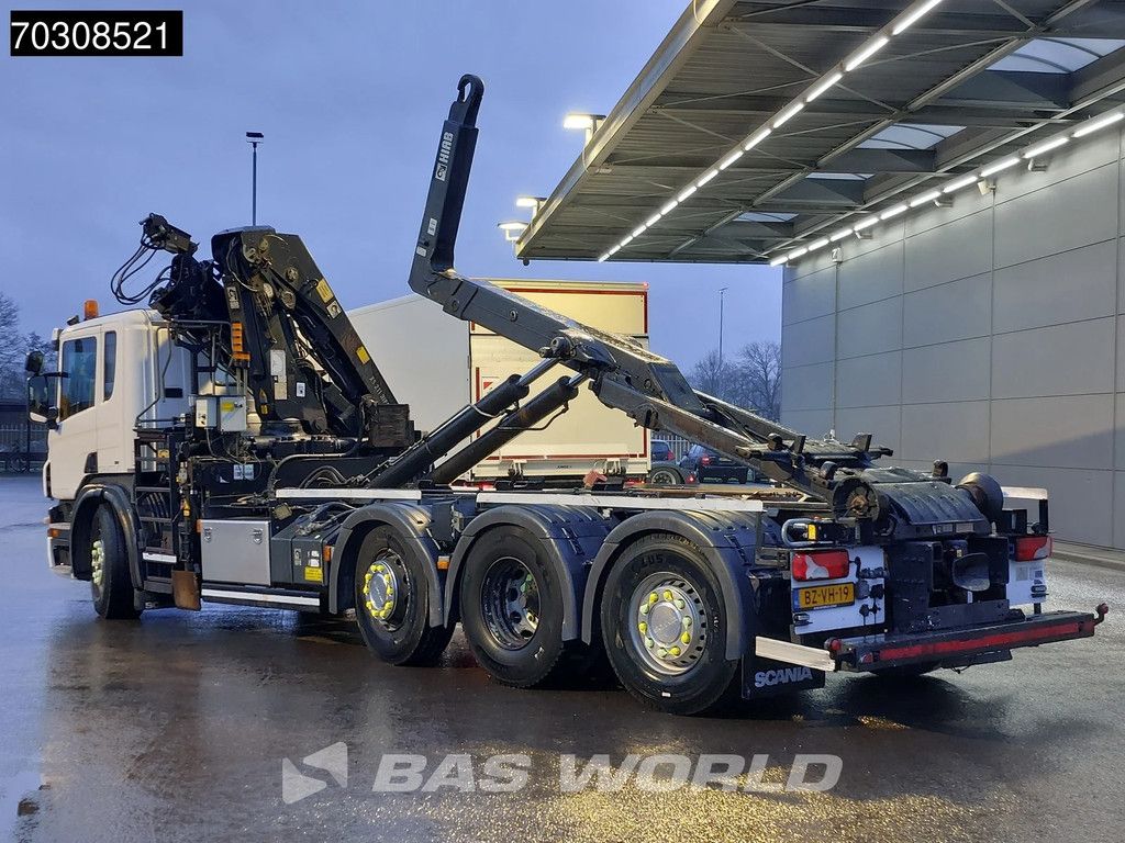 Scania P360 8X2 HIAB 211 E-3 HIPRO Crane + XR21S61 hooklift Lift+Steering axle Euro 5