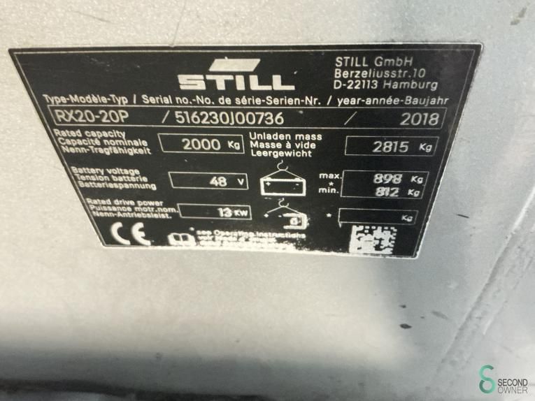 Forklifts Electric Still RX20-20P 2018