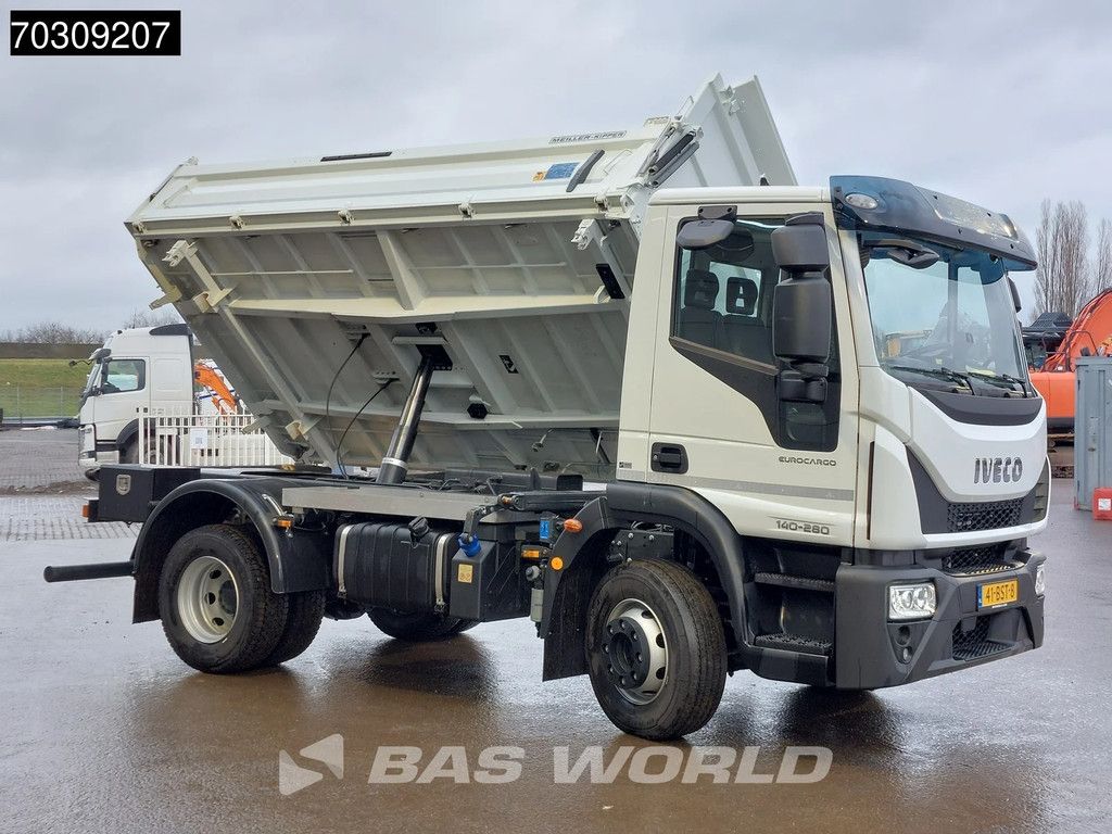 Iveco Eurocargo 140E280 4X2 NL-Truck LOW Mileage 6m3 Meiller 3-Way tipper Steelsuspension Automatic