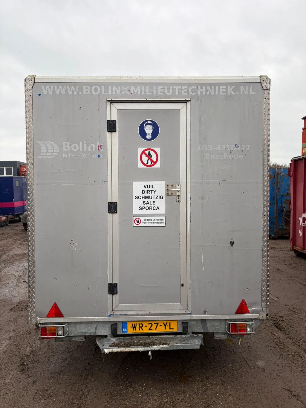 Overige decontaminatie aanhanger Roll-on