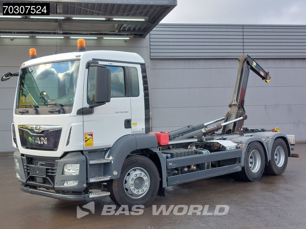 MAN TGX 28.460 6X2 MArrel AL 20 S56 containersystem Automatic Lift-axle Euro 6