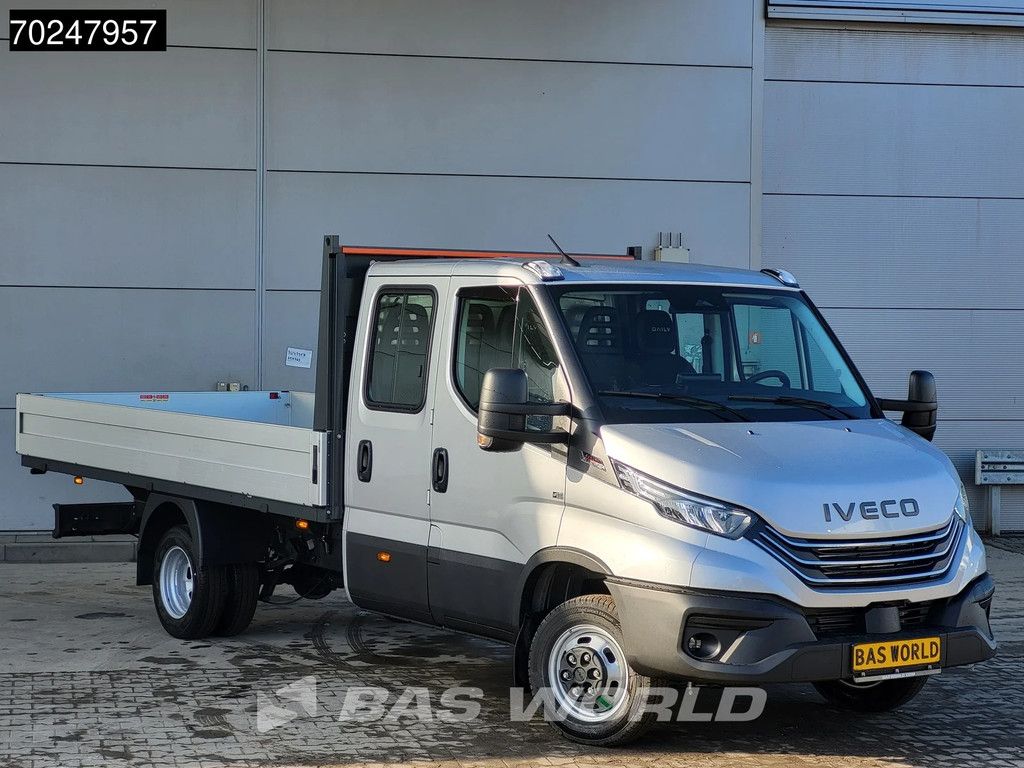 Iveco Daily 35C18 BPM VRIJ! 3.0L Automaat 180PK Dubbel Cabine Open Laadbak 2025-Model Dubbellucht 3,5t Trekvermogen ACC LED Navi Euro6 Pritsche Pickup Airco Dubbel cabine