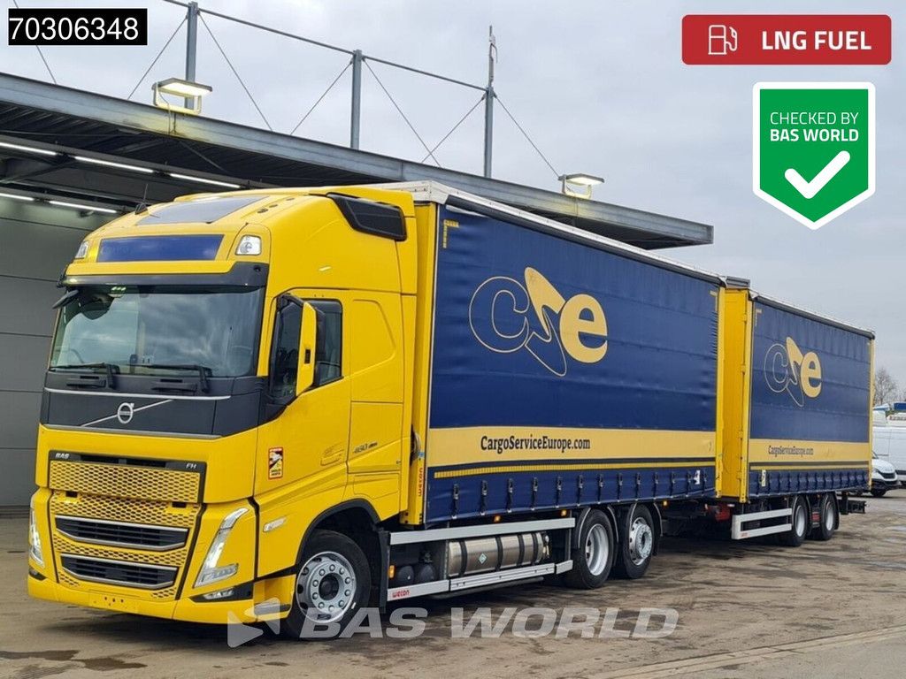Volvo FH 460 6X2 LNG! Engine Curtainside Combi Sliding roof I-Park Cool VEB+