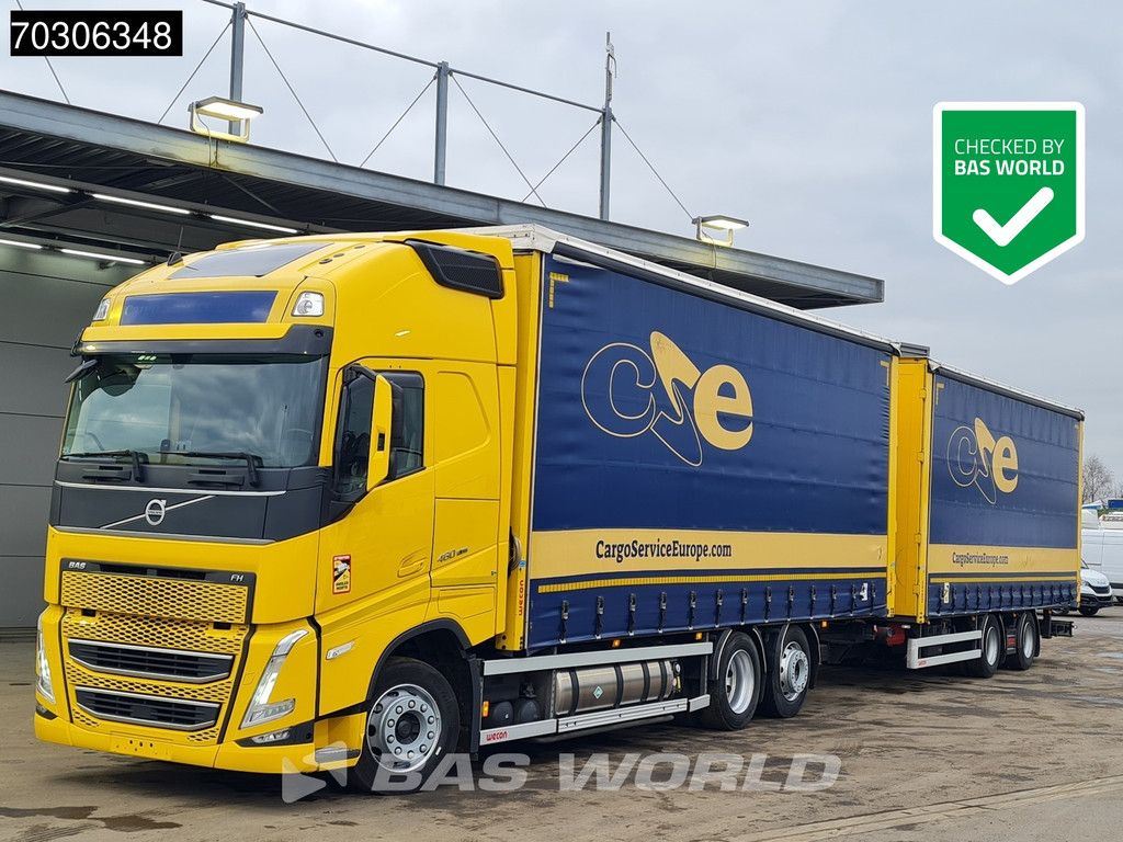 Volvo FH 460 6X2 LNG! Engine Curtainside Combi Sliding roof I-Park Cool VEB+