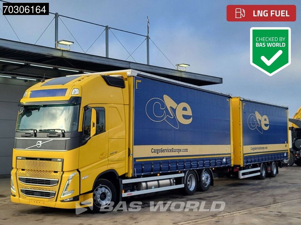 Volvo FH 460 6X2 Curtainsider Combi LNG Engine Sliding roof Lift Axle I-Park cool VEB+