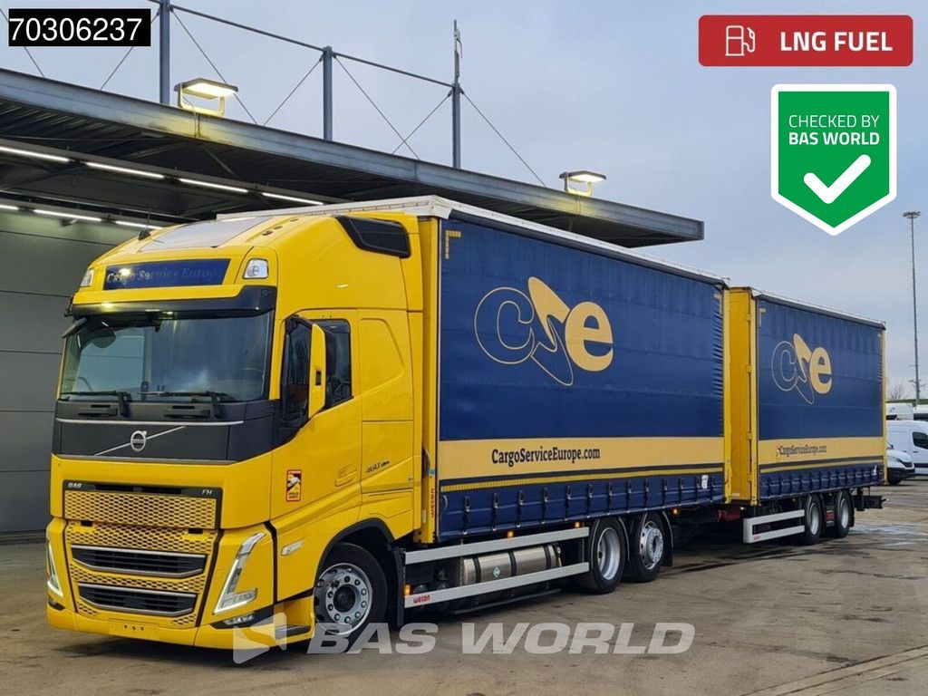 Volvo FH 460 6X2 Curtainsider Combi LNG Engine Sliding roof I-Park cool VEB+