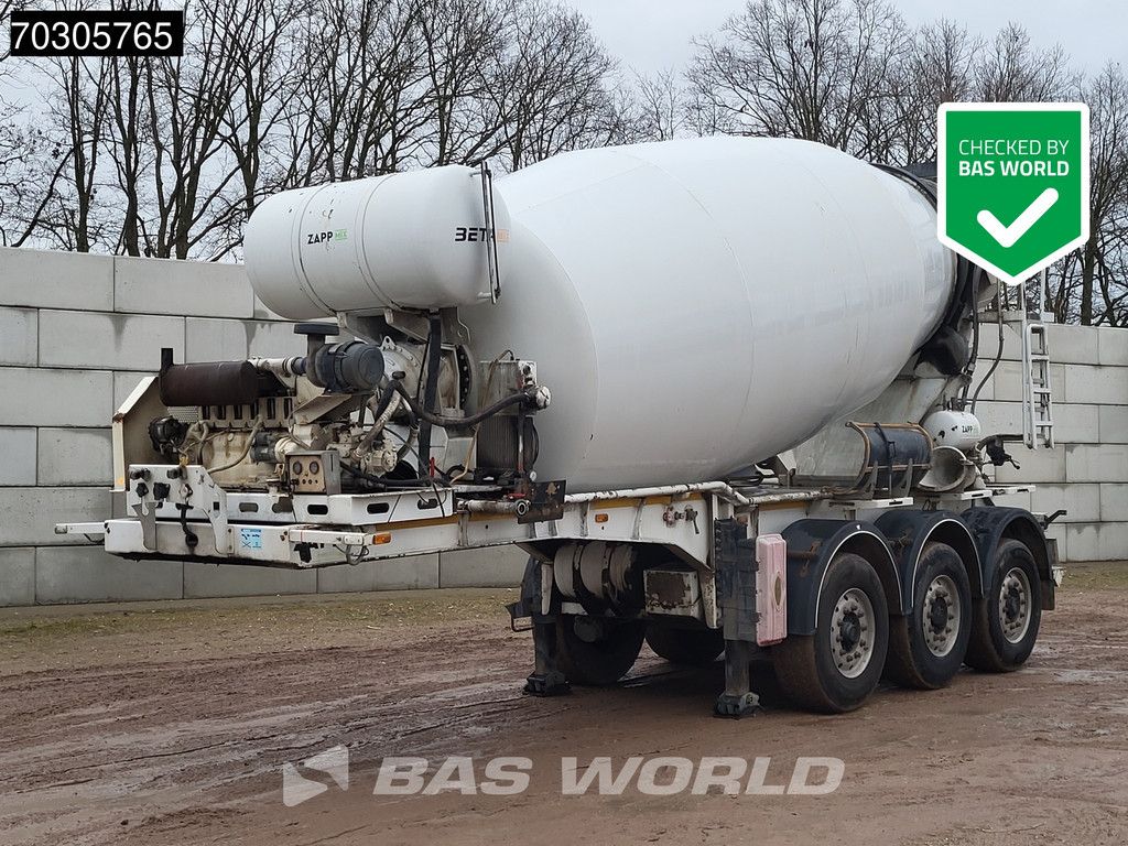 Zappmix 12m3 Lifting Axle Cement