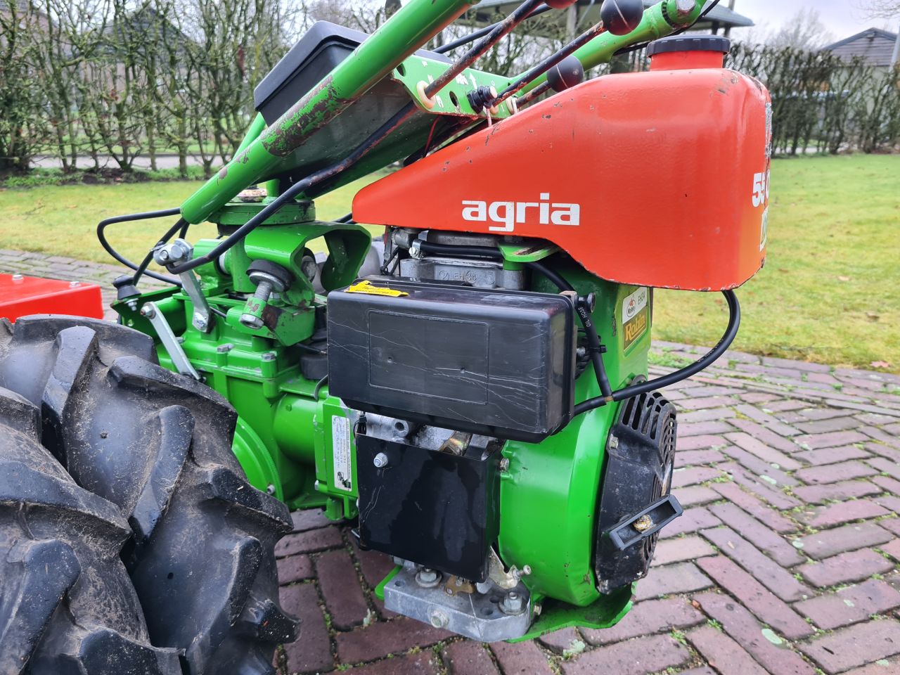 Agria 5500 met maaidek cyklo maaidek.