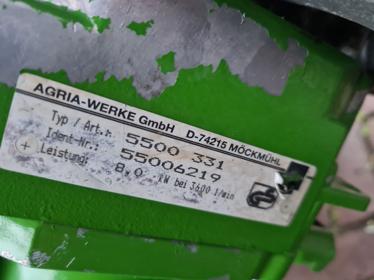 Agria 5500 met maaidek cyklo maaidek.