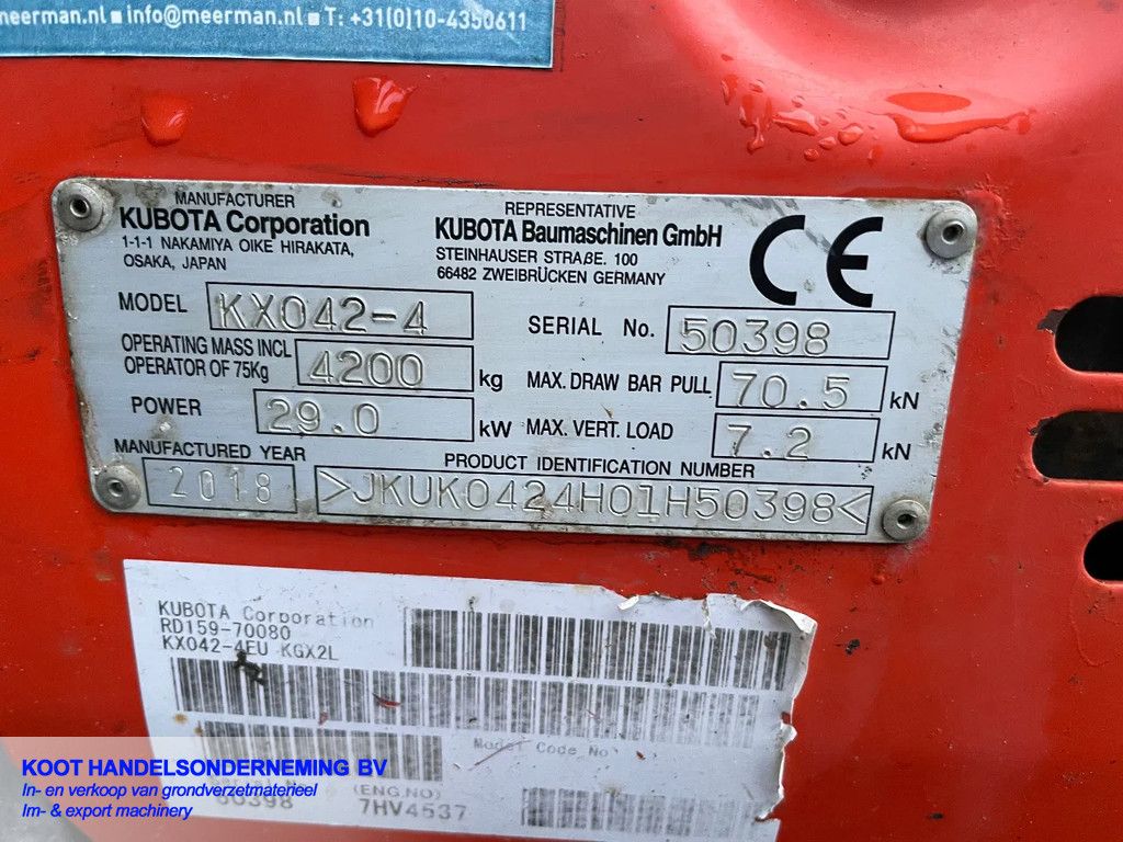 Kubota KX 042-4 3 Buckets