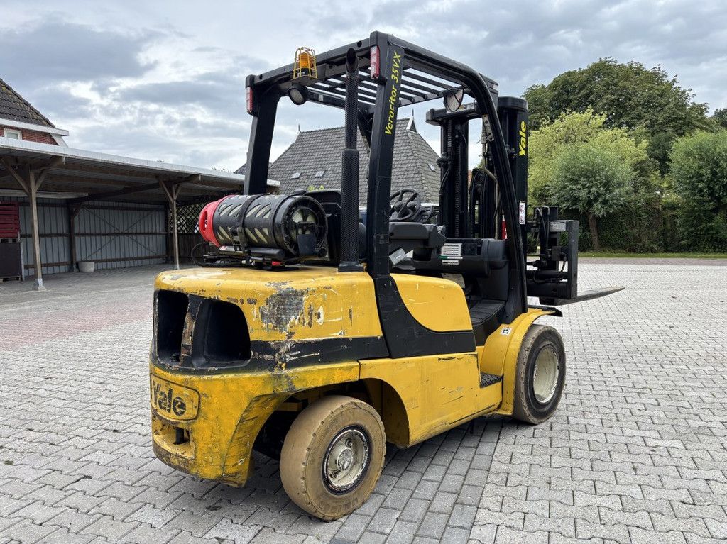 Yale GLP35VX Triplo mast 4.550mm, LPG, Side Shift.