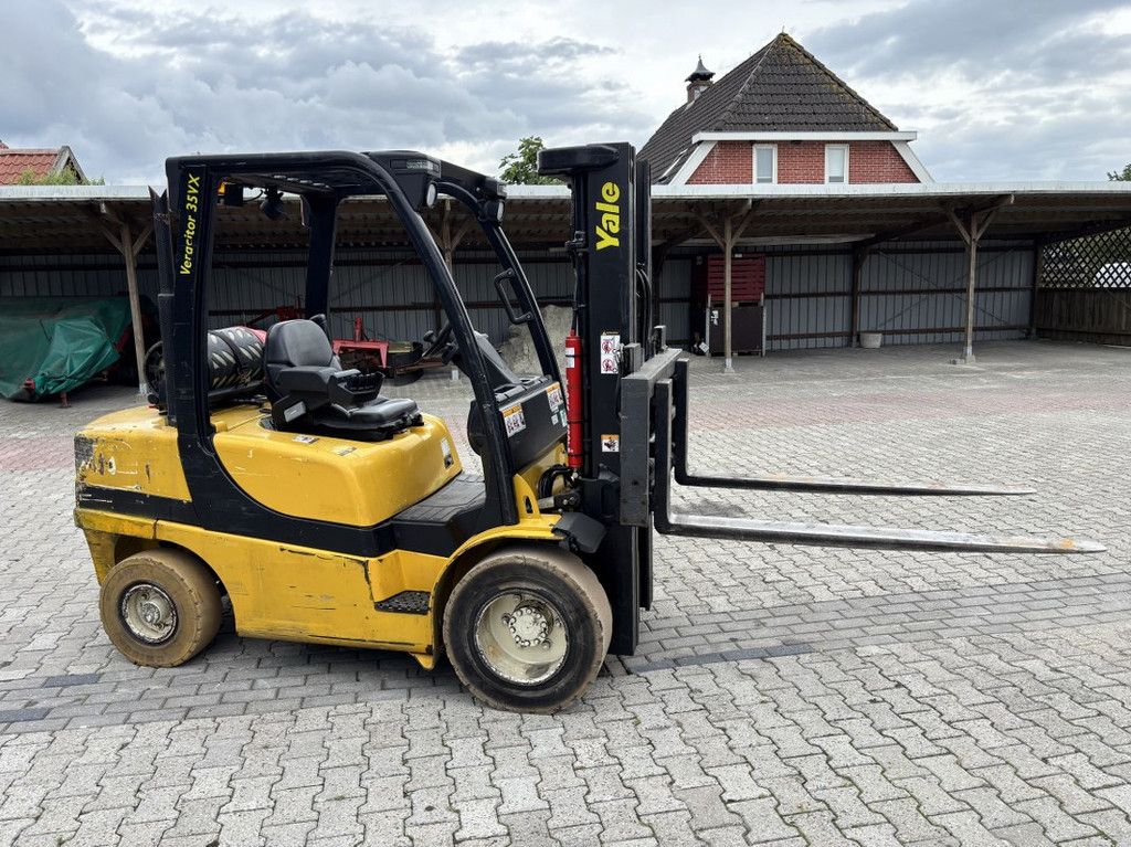 Yale GLP35VX Triplo mast 4.550mm, LPG, Side Shift.