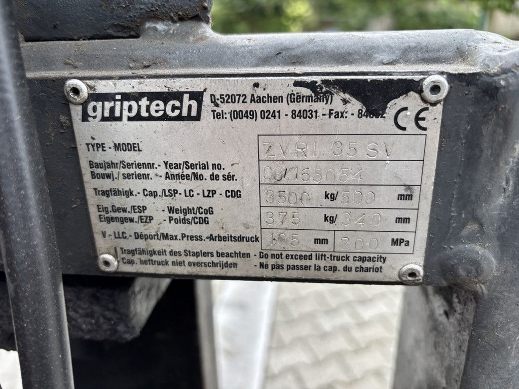 Yale GLP35VX Triplo mast 4.550mm, LPG, Side Shift.