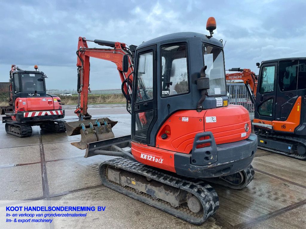 Kubota KX 121-3a 3 Buckets! Airco!