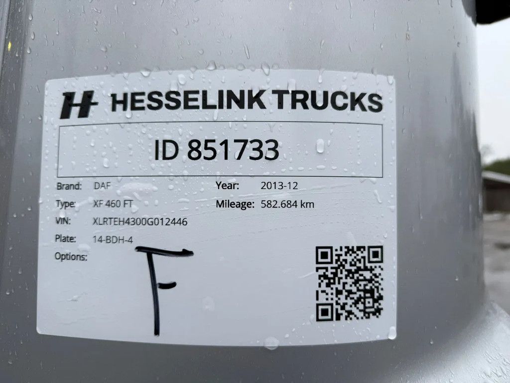 DAF XF 460 SSC Super Space Hydraulic 582.680KM!! NL Truck Euro 6