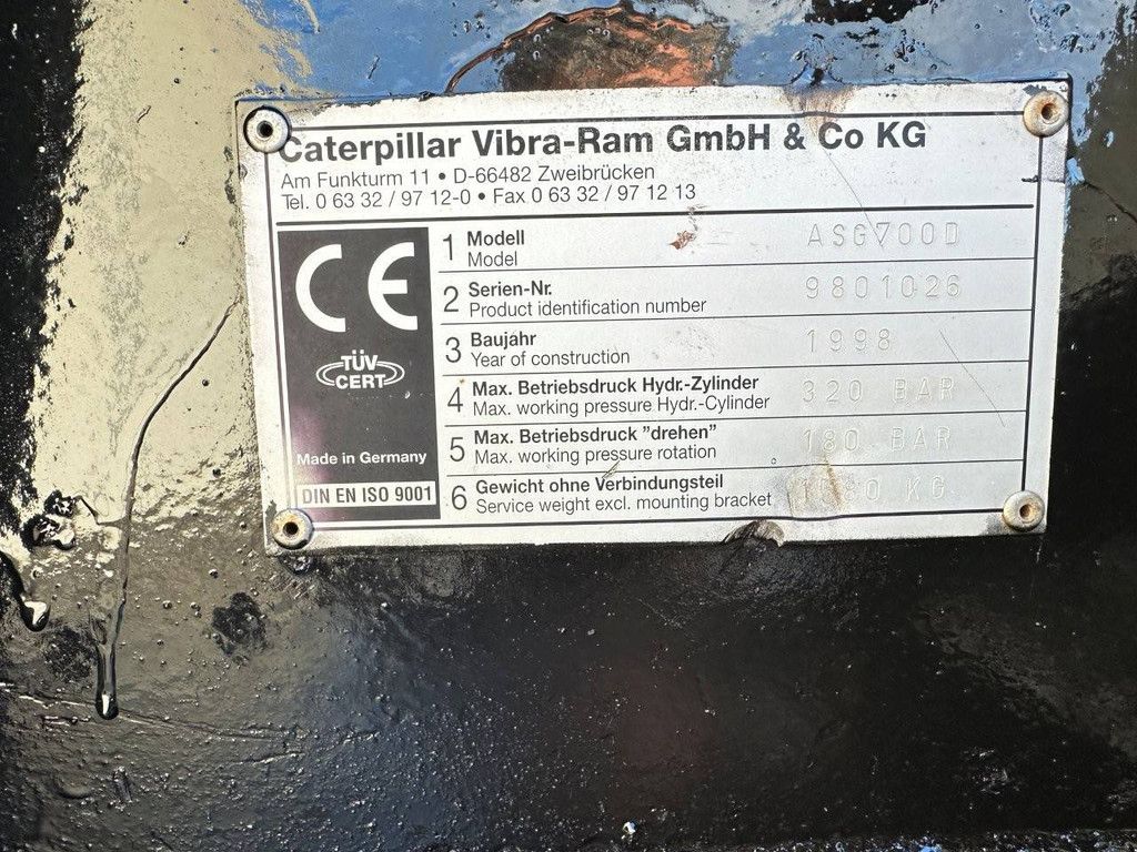 Caterpillar Vibra-Ram ASG700D 1998 Sortiergreifer