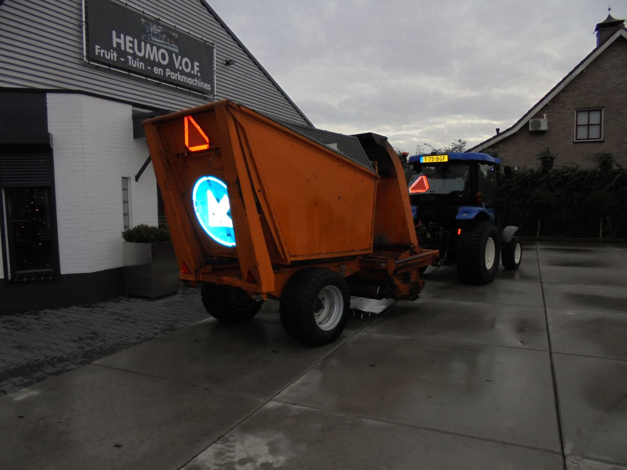 Spragelse maai laadwagen,klepelmaaier