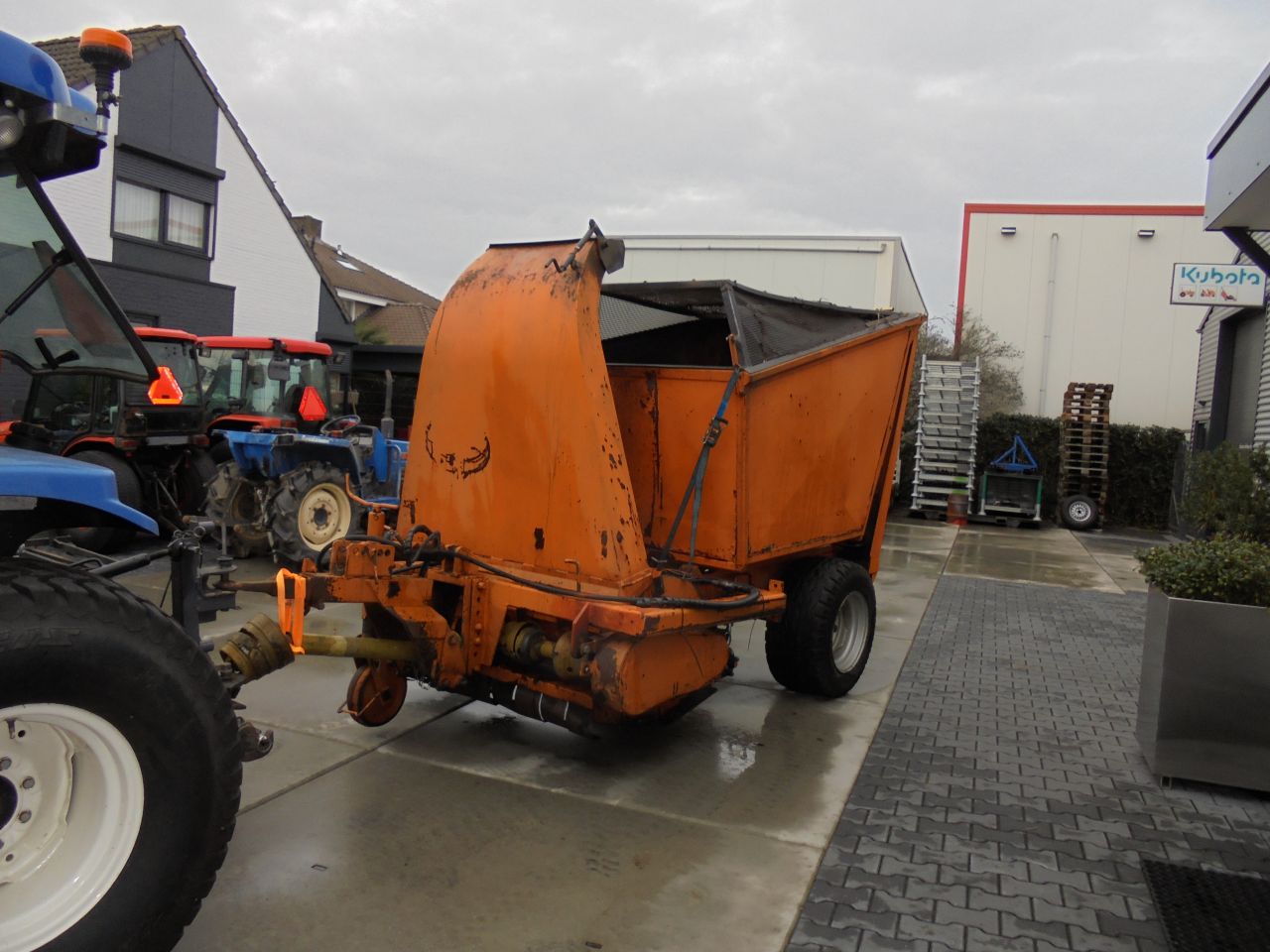 Spragelse maai laadwagen,klepelmaaier