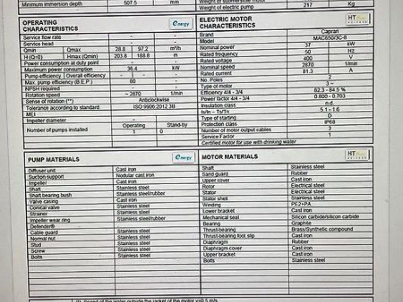 Pompgroep met 1 electropomp