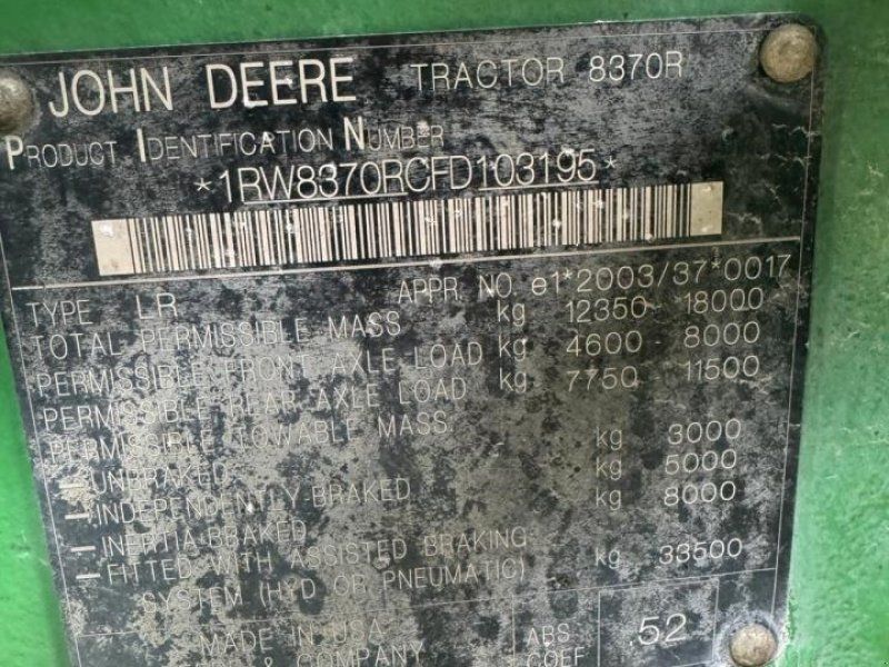 John Deere 8370R